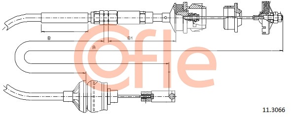 Clutch Cable COFLE 11.3066