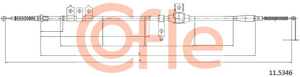 Cable, parking brake COFLE 11.5346