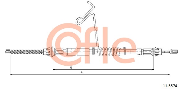 Cable, parking brake COFLE 11.5574