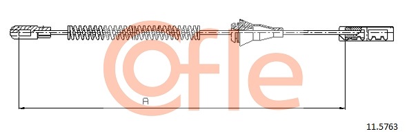 Cable, parking brake COFLE 11.5763