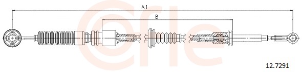 Cable Pull, manual transmission COFLE 92.12.7291