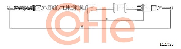 Cable, parking brake COFLE 11.5923