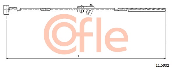Cable, parking brake COFLE 11.5932