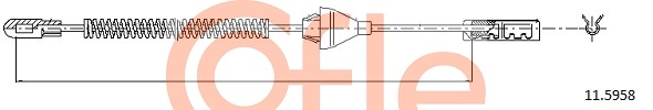 Cable, parking brake COFLE 11.5958