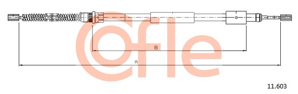 Cable, parking brake COFLE 11.603