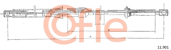 Accelerator Cable COFLE 11.901