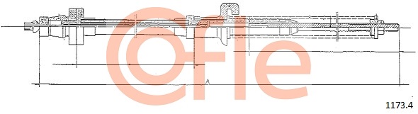 Accelerator Cable COFLE 1173.4