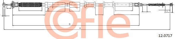 Cable, parking brake COFLE 12.0717