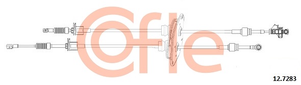 Cable, manual transmission COFLE 12.7283