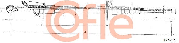 Clutch Cable COFLE 1252.2