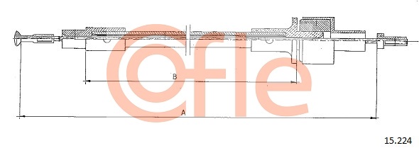 Clutch Cable COFLE 15.224