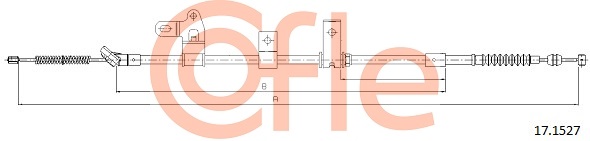 Cable, parking brake COFLE 17.1527
