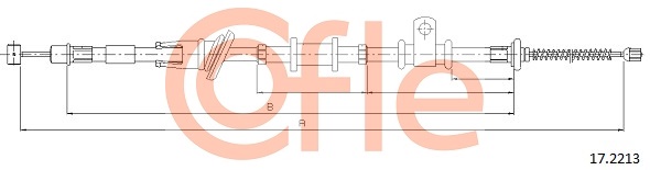 Cable, parking brake COFLE 17.2213