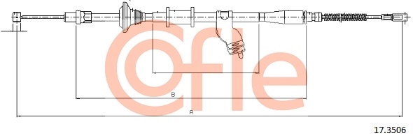 Cable, parking brake COFLE 17.3506