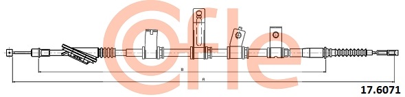 Cable, parking brake COFLE 17.6071