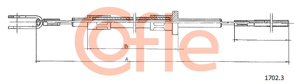 Clutch Cable COFLE 1702.3