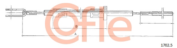 Clutch Cable COFLE 1702.5