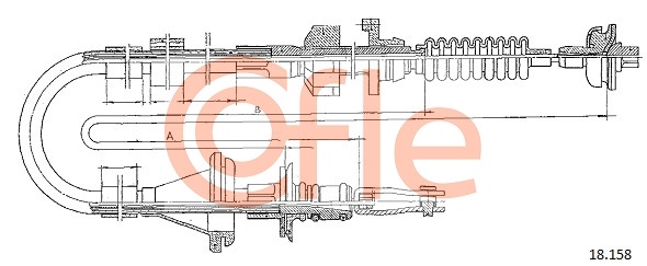 Clutch Cable COFLE 18.158