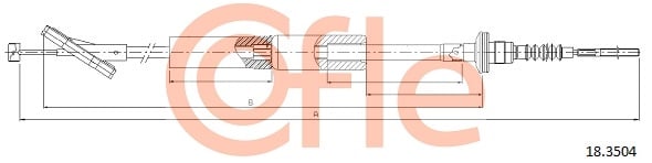 Clutch Cable COFLE 18.3504