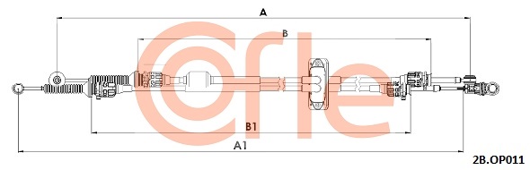 Cable Pull, manual transmission COFLE 2CB.OP011