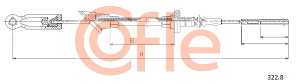 Clutch Cable COFLE 322.8