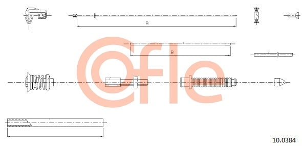 Accelerator Cable COFLE 92.10.0384