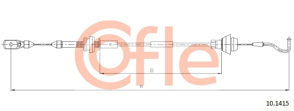 Accelerator Cable COFLE 92.10.1415