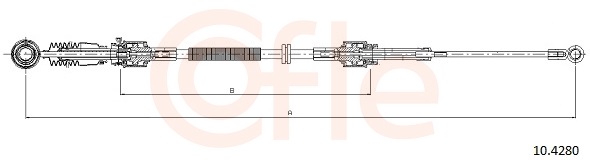 Cable Pull, manual transmission COFLE 92.10.4280
