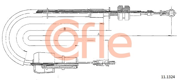 Accelerator Cable COFLE 92.11.1324
