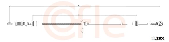 Cable Pull, manual transmission COFLE 92.11.3359