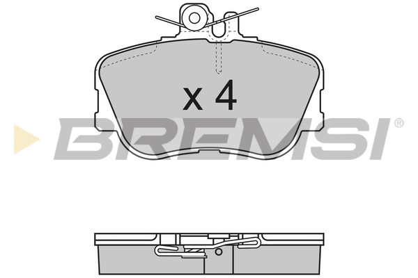 Brake Pad Set, disc brake BREMSI BP2586
