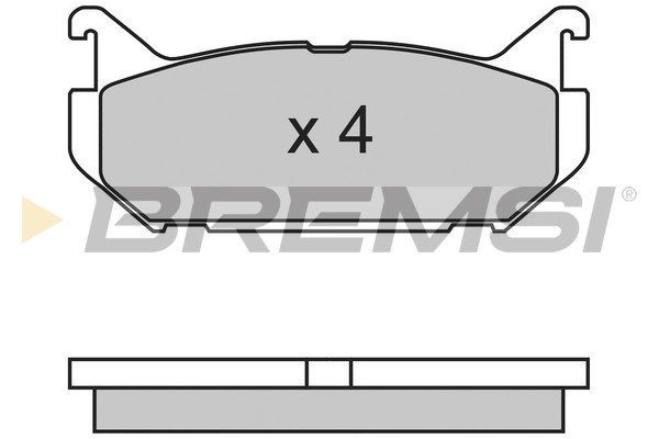 Brake Pad Set, disc brake BREMSI BP2632