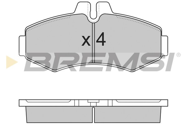Brake Pad Set, disc brake BREMSI BP2821