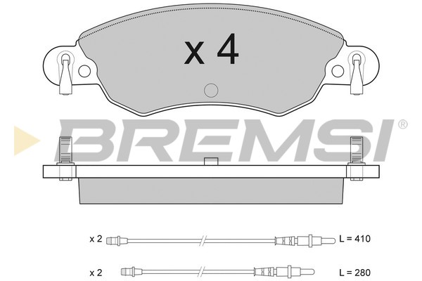 Brake Pad Set, disc brake BREMSI BP2940