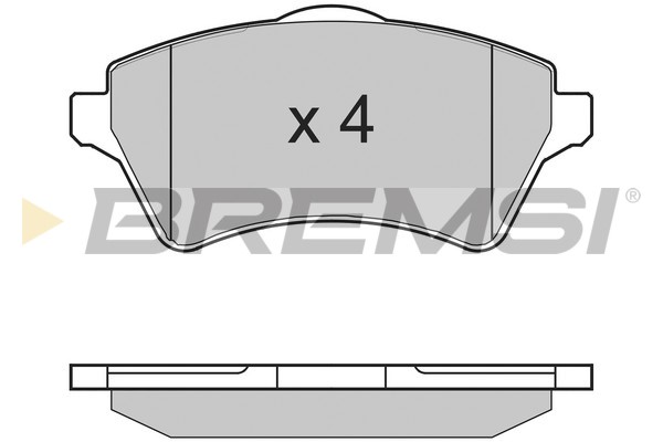 Brake Pad Set, disc brake BREMSI BP2960