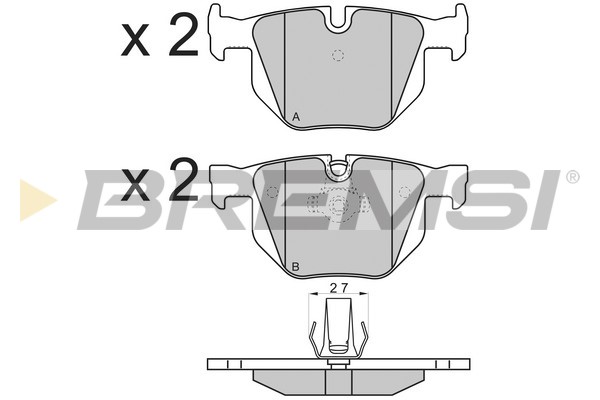 Brake Pad Set, disc brake BREMSI BP3173