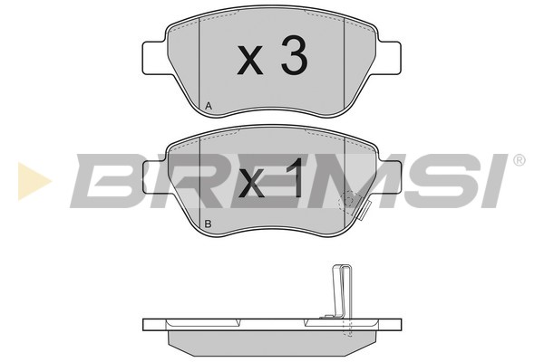Brake Pad Set, disc brake BREMSI BP3294