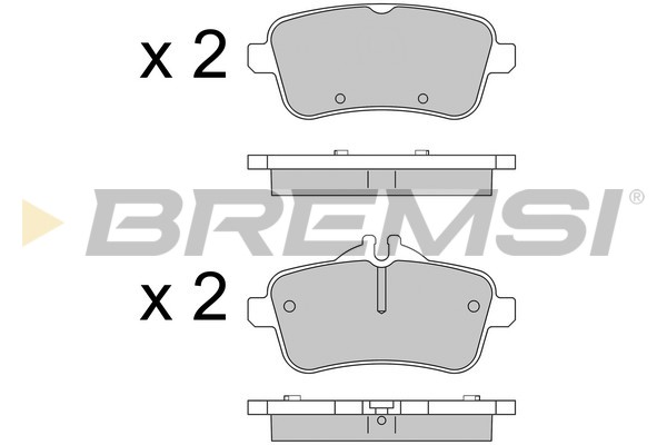 Brake Pad Set, disc brake BREMSI BP3538