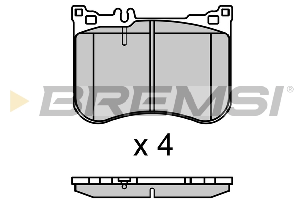 Brake Pad Set, disc brake BREMSI BP3712