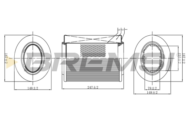 Air Filter BREMSI FA0526