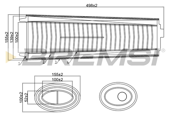 Air Filter BREMSI FA0646