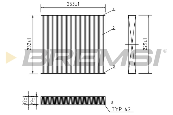 Filter, cabin air BREMSI FC0177