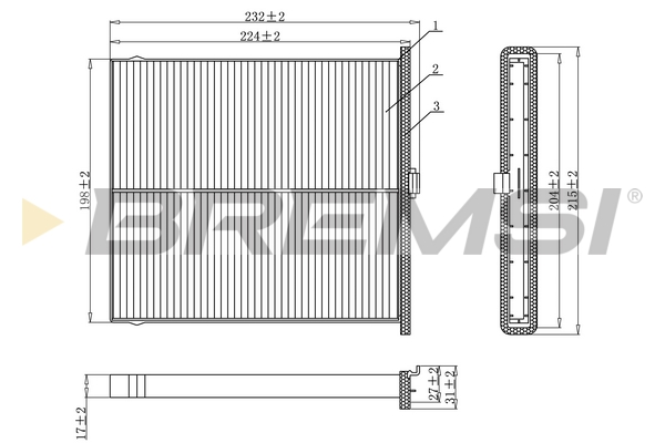 Filter, cabin air BREMSI FC0919