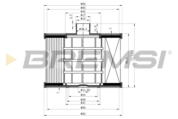 Fuel filter BREMSI FE0041
