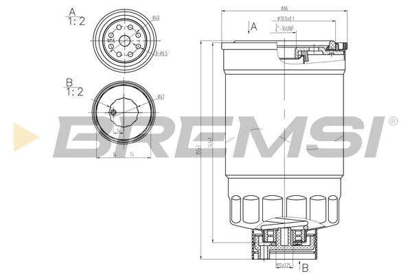 Fuel filter BREMSI FE0379