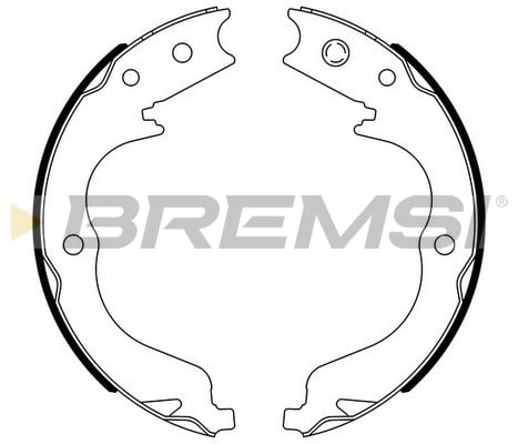 Brake Shoe Set, parking brake BREMSI GF0109