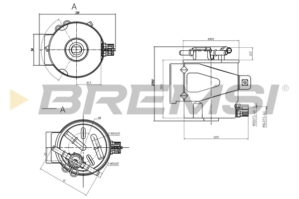 Fuel filter BREMSI FE1313