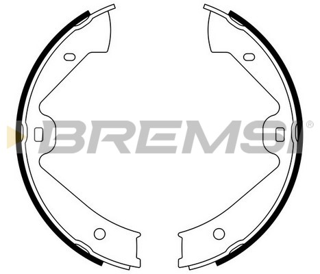Brake Shoe Set, parking brake BREMSI GF0562