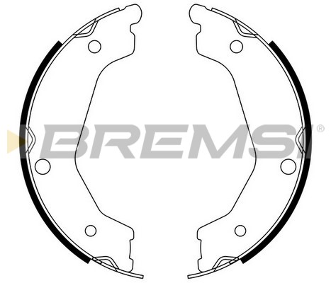 Brake Shoe Set, parking brake BREMSI GF0764