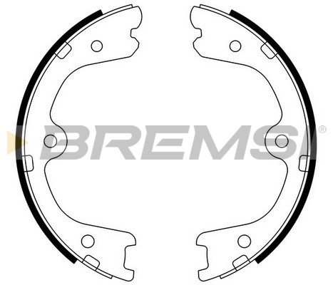 Brake Shoe Set, parking brake BREMSI GF0873
